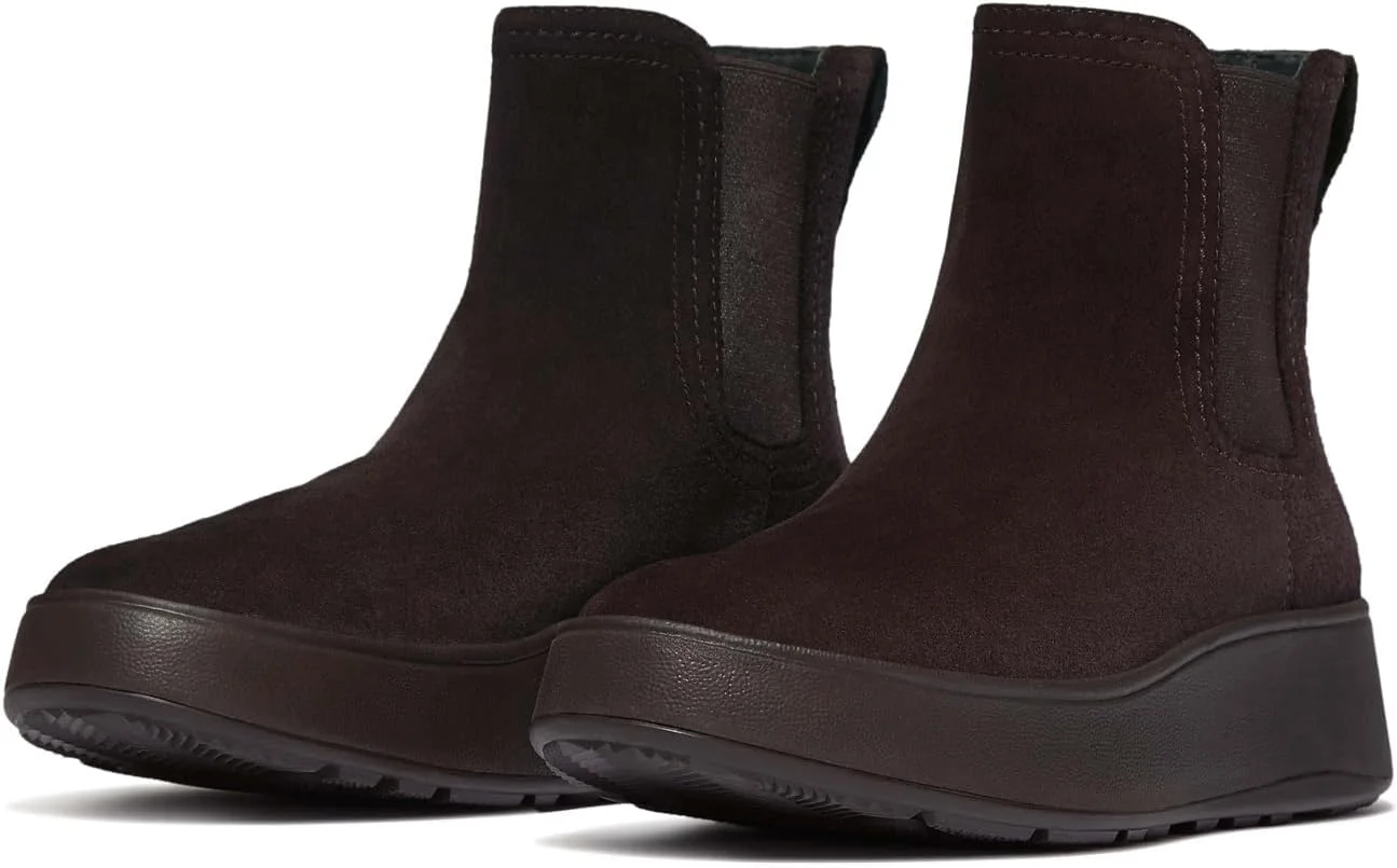 نیم بوت چلسی زنانه فیت فلاپ مدل F-mode Stitch Warm Suede