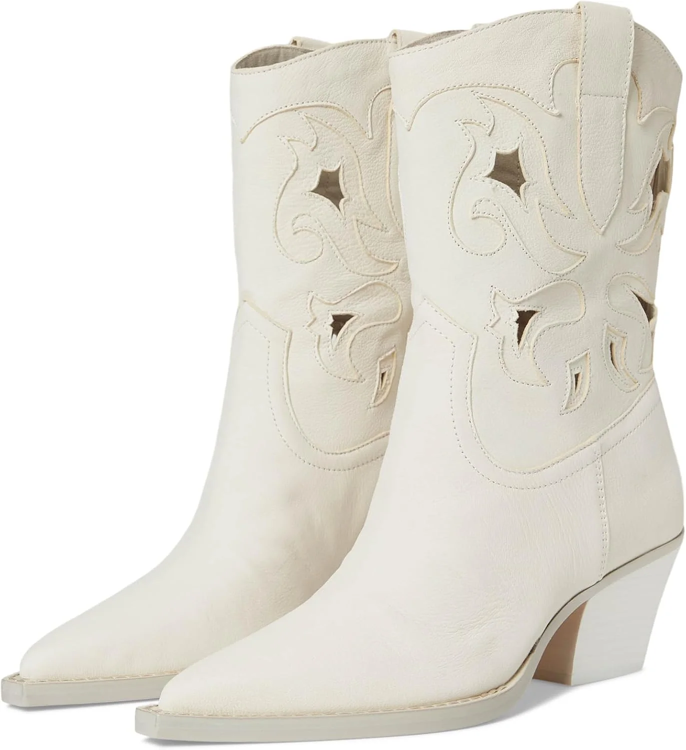 بوت فشن زنانه دولچه ویتا مدل راونا، سفید مایل به کرم، سایز ۶ بوت فشن زنانه دولچه ویتا مدل راونا، سفید مایل به کرم، سایز ۶