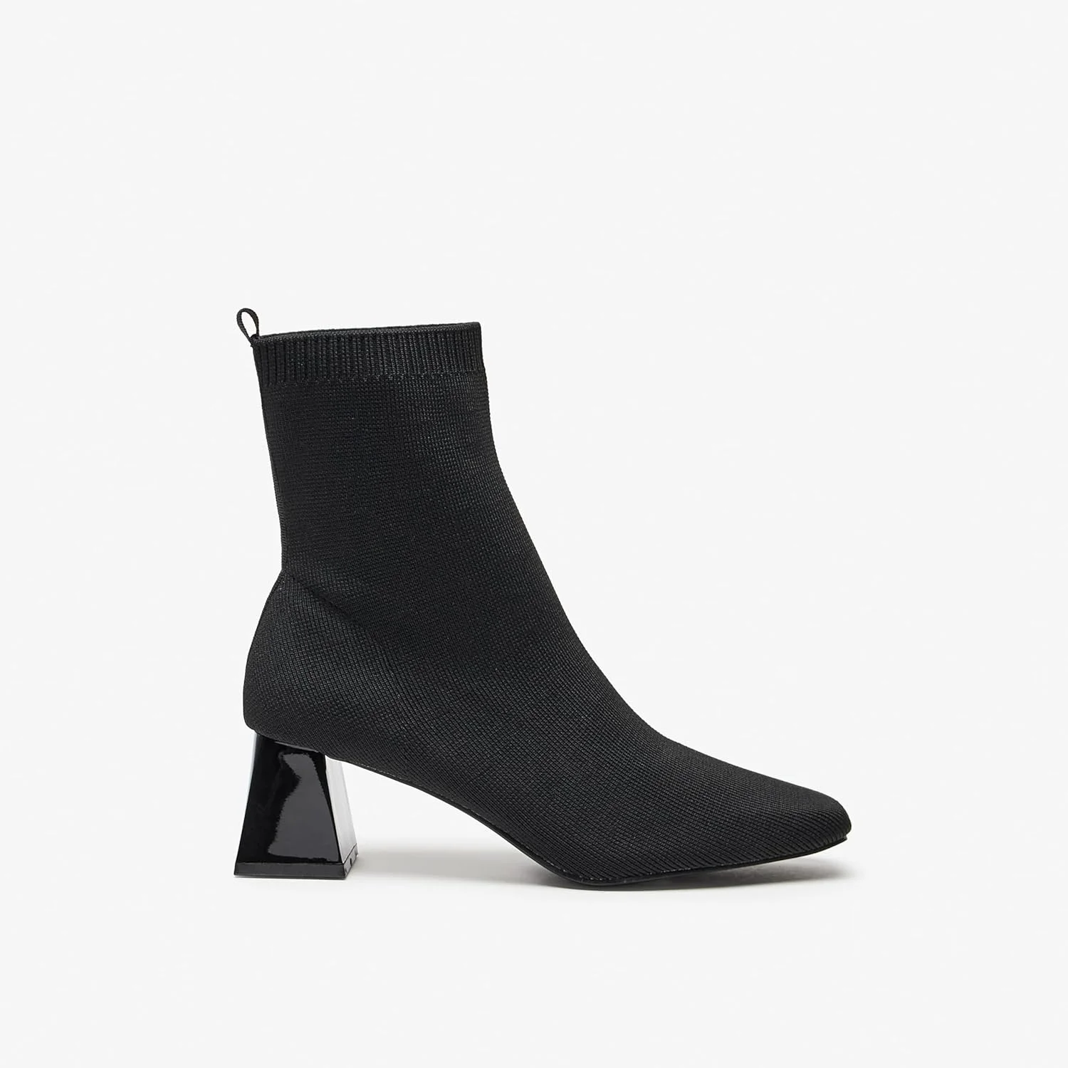 Celeste Women Ce1113 - نیم بوت های لغزنده بافت دار زنانه با پاشنه های پهن