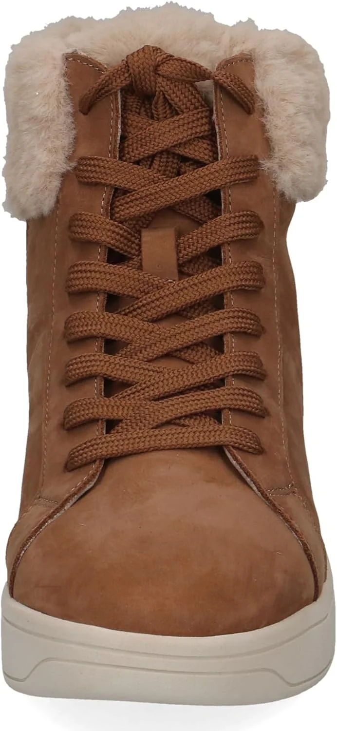 کفش ساق‌دار زنانه مدل 9-26104-41 با بند و آستر گرم