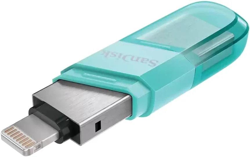 فلش مموری چرخشی سندیسک iXpand با ظرفیت 128 گیگابایت، دارای پورت Type A و لایتنینگ فلش مموری چرخشی سندیسک iXpand با ظرفیت 128 گیگابایت، دارای پورت Type A و لایتنینگ