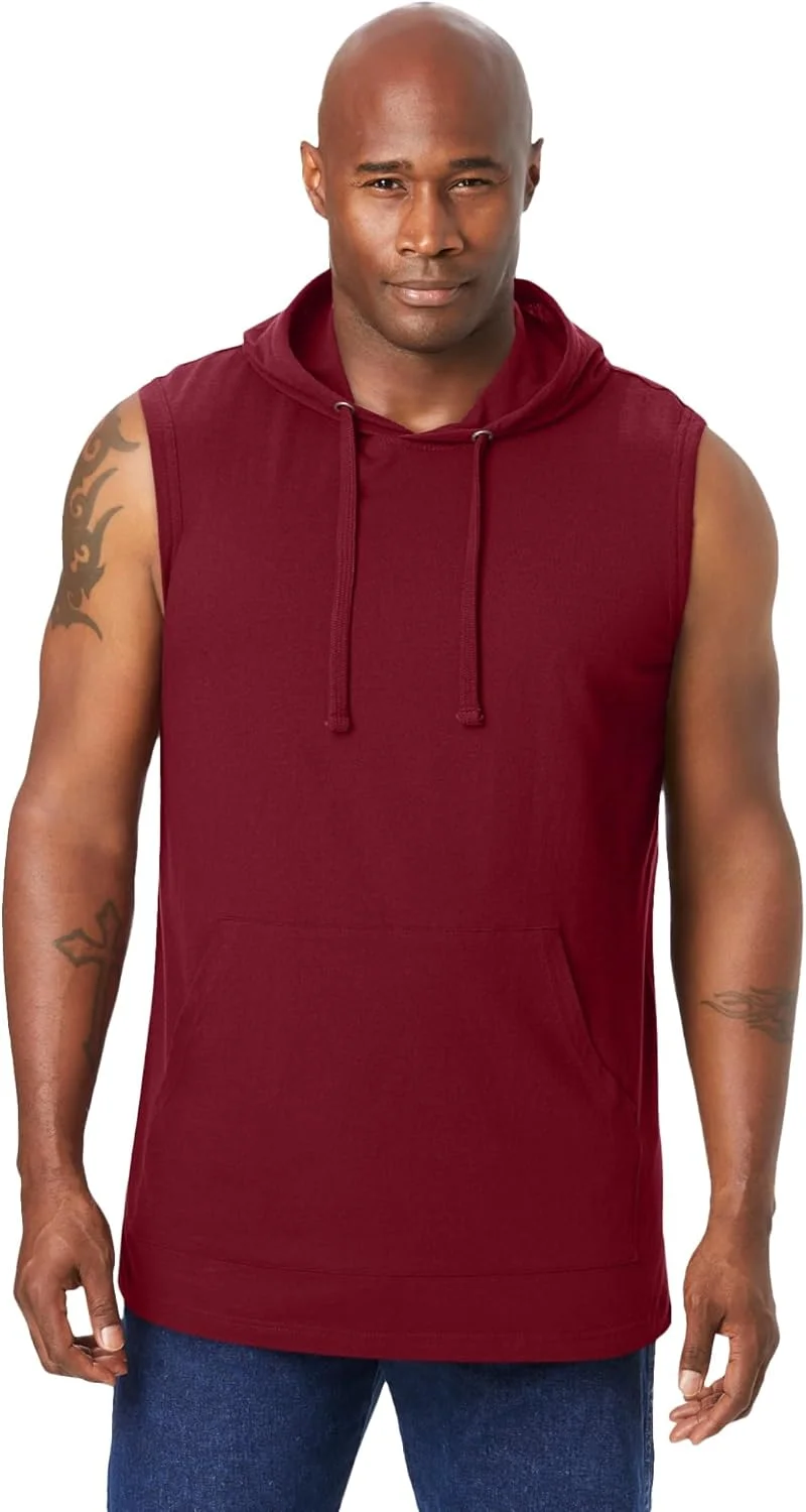 تی شرت کلاه دار مردانه سایز بزرگ و قد بلند کینگ سایز