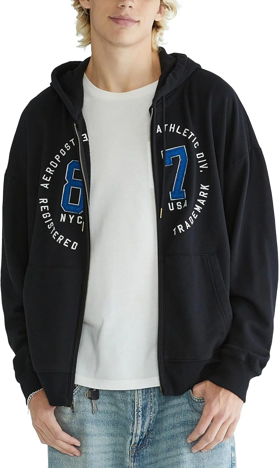هودی زیپدار پشمی مردانه AEROPOSTALE مدل Aero Soft Heritage هودی زیپدار پشمی مردانه AEROPOSTALE مدل Aero Soft Heritage