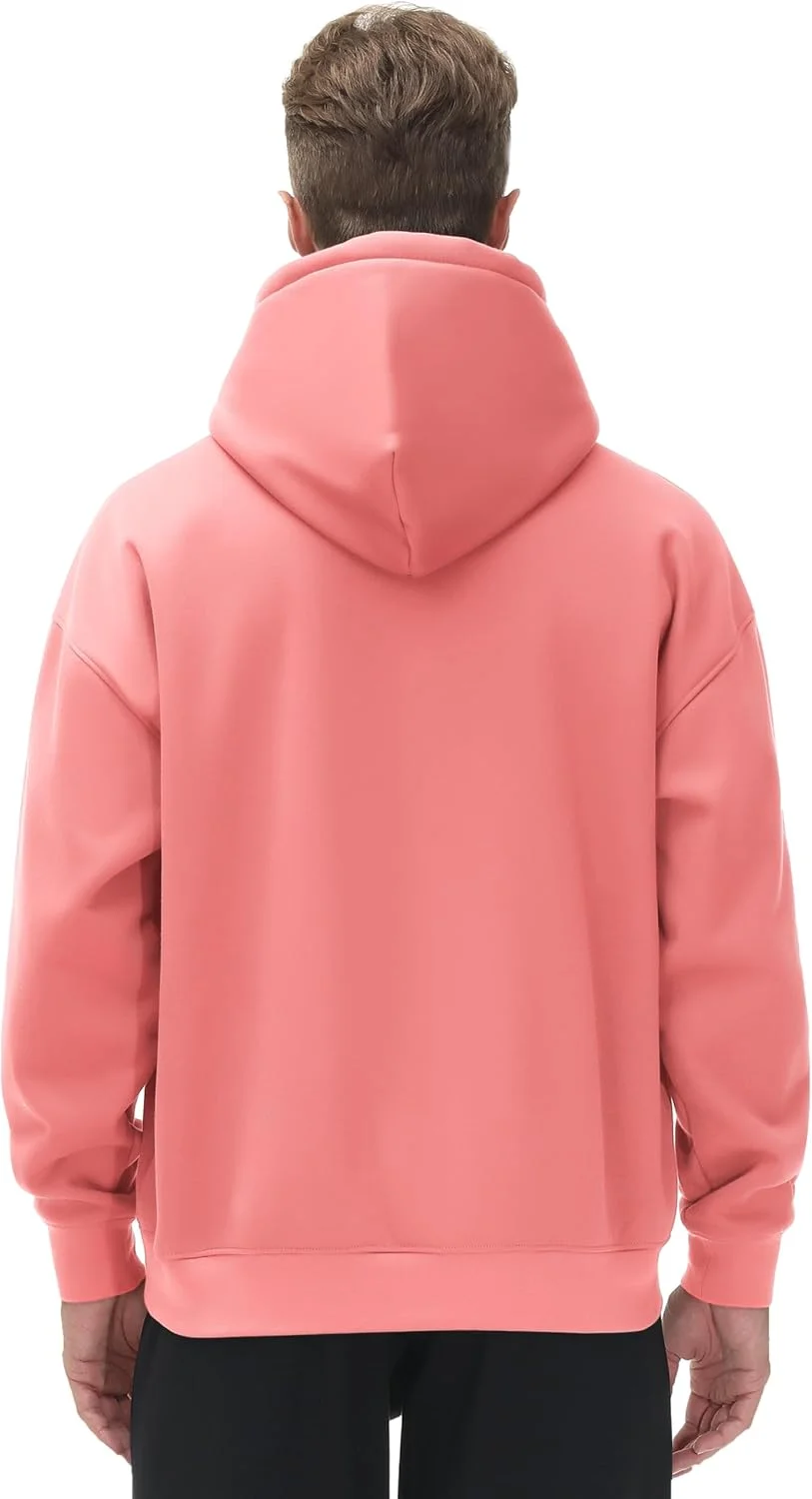 هودی مردانه آستین بلند کلاه دار گشاد و نرم با جیب