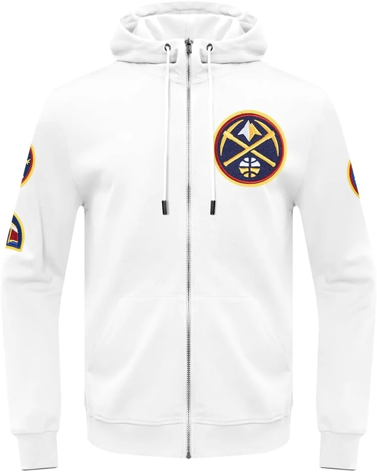 هودی زیپدار مردانه Pro Standard NBA Classic Chenille بافتنی پنبهای ضخیم هودی زیپدار مردانه Pro Standard NBA Classic Chenille بافتنی پنبهای ضخیم