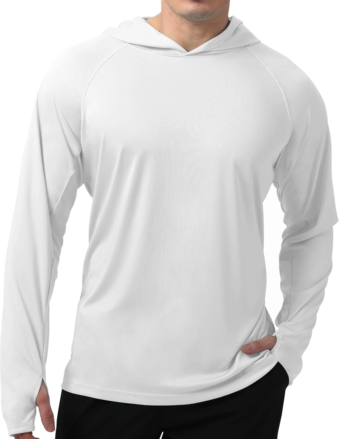 هودی آستین بلند مردانه با محافظت در برابر آفتاب UPF 50+، مناسب ماهیگیری، فعالیت های فضای باز، پیاده روی و سبک