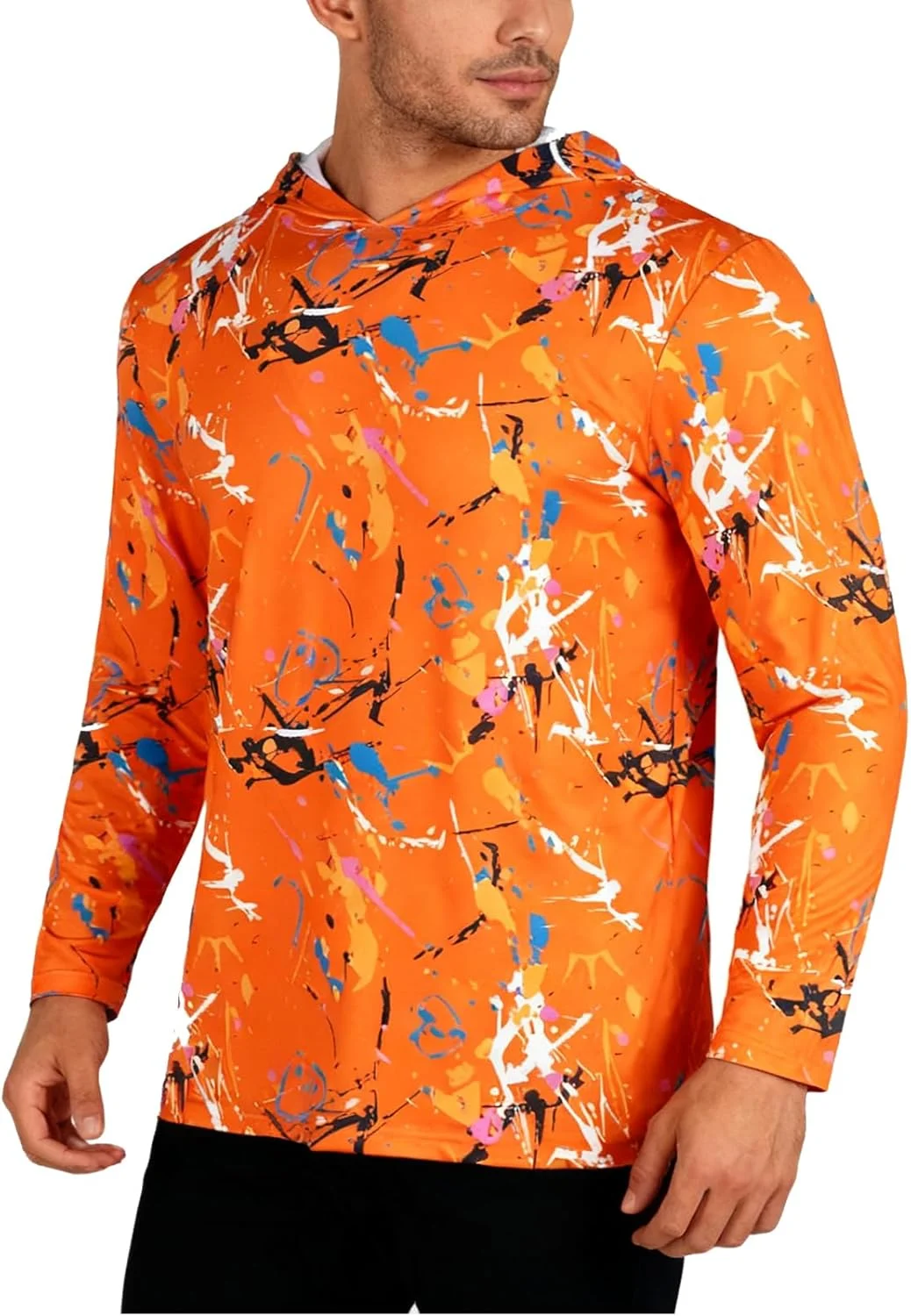 تی شرت آستین بلند مردانه با محافظت در برابر آفتاب UPF 50+، مناسب برای ماهیگیری، پیاده روی و فعالیت های ورزشی، با قابلیت خشک شدن سریع
