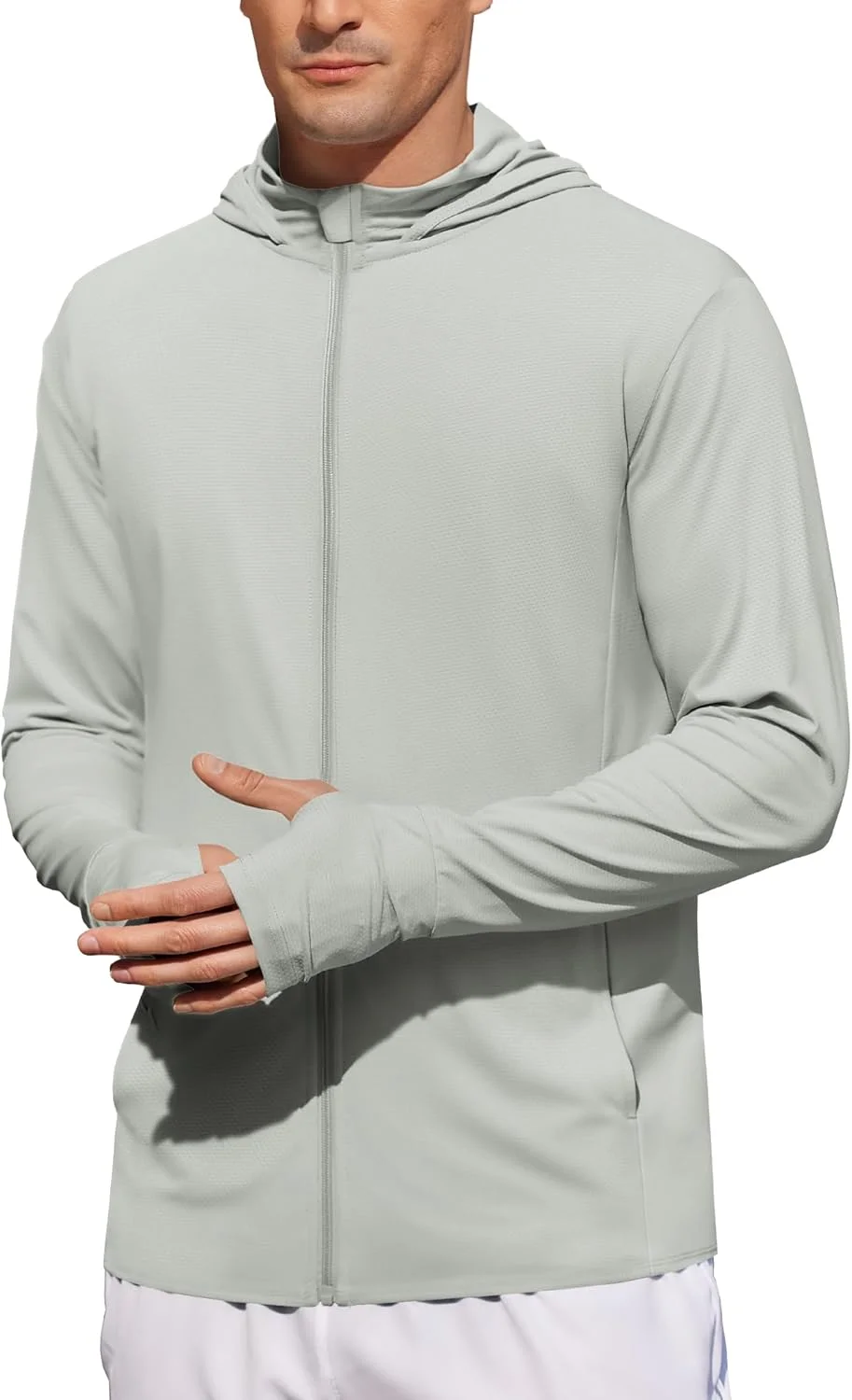 کت مردانه COOFANDY با محافظت در برابر آفتاب UPF 50+، دارای زیپ کامل، کلاه و آستین بلند، مناسب ماهیگیری، پیاده‌روی، دویدن و فعالیت‌های ورزشی