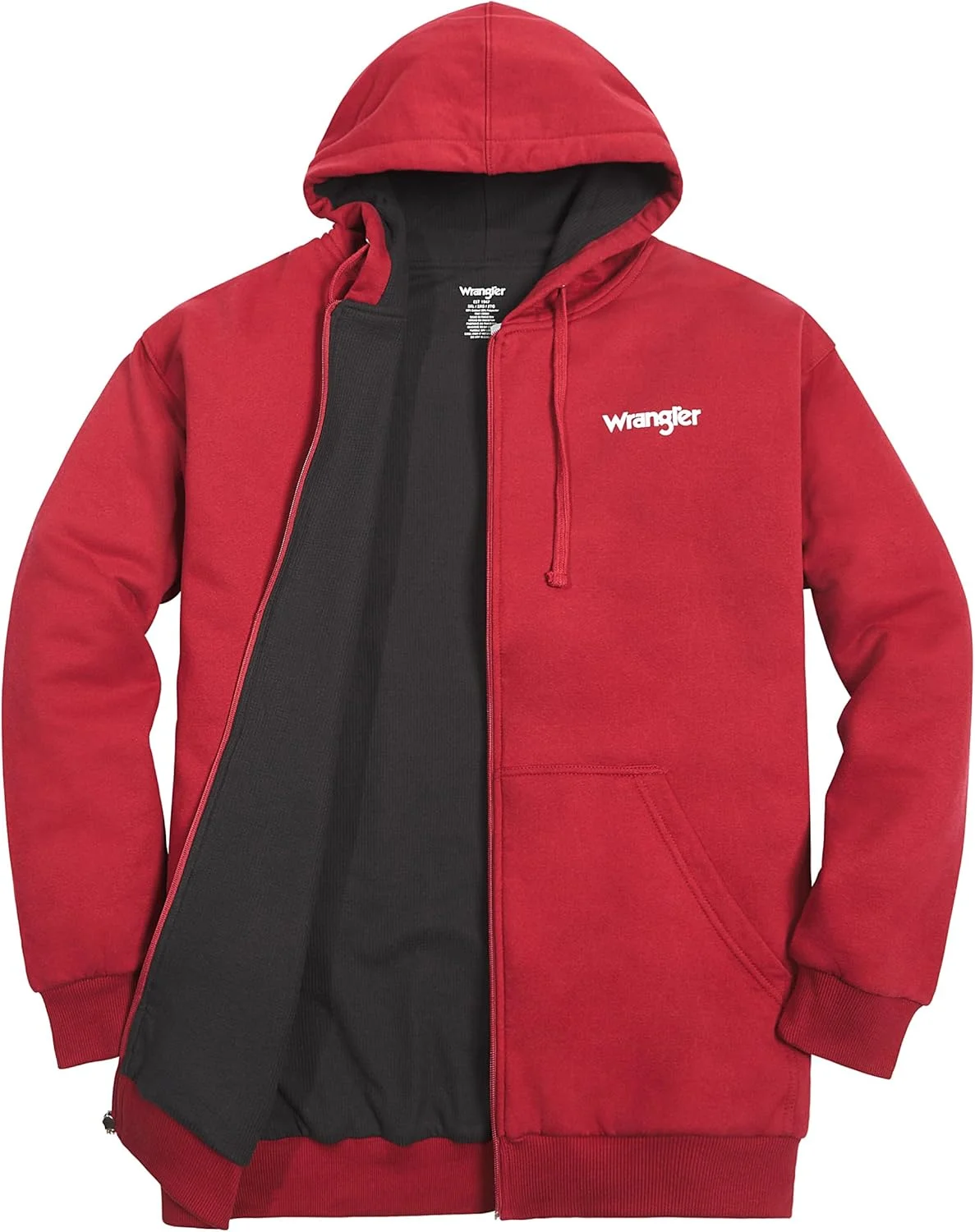 هودی مردانه بزرگ و قد بلند با آستر حرارتی و زیپ