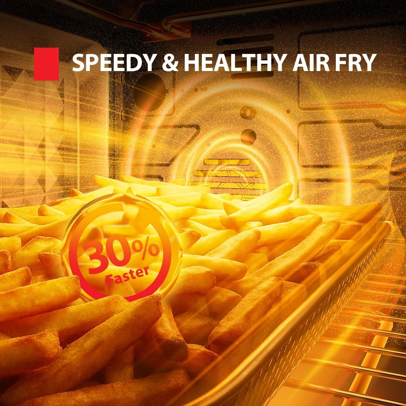 تستر و سرخ کن هوا ترکیبی توشیبا ChefFry، فر رومیزی کانوکشن 12 در 1، ظرفیت بزرگ 32 لیتری، 1750 وات، طراحی حالت پیتزا با فناوری انحصاری دمای دوگانه، استیل ضد زنگ