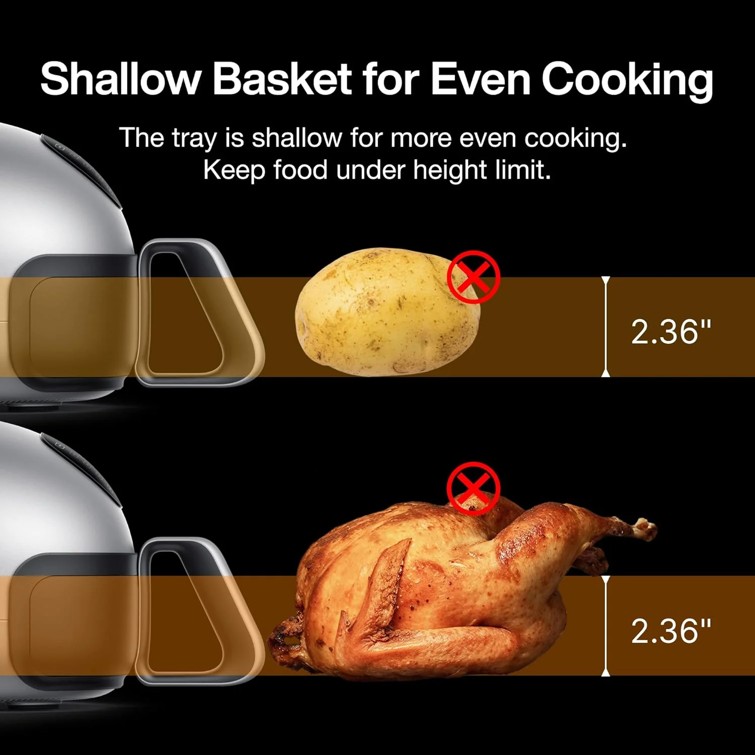 سرخ کن بادی ارتقا یافته هوش مصنوعی Typhur Dome 2، سرخ کن بادی فوق العاده بزرگ با جریان هوای برتر، سرخ کن دیجیتال هوشمند خود تمیز شونده با سبد بدون PFAS برای وعده های غذایی سریع و آسان، مناسب برای پیتزا 12 اینچی یا نان تست 4 تکه سرخ کن بادی ارتقا یافته هوش مصنوعی Typhur Dome 2، سرخ کن بادی فوق العاده بزرگ با جریان هوای برتر، سرخ کن دیجیتال هوشمند خود تمیز شونده با سبد بدون PFAS برای وعده های غذایی سریع و آسان، مناسب برای پیتزا 12 اینچی یا نان تست 4 تکه