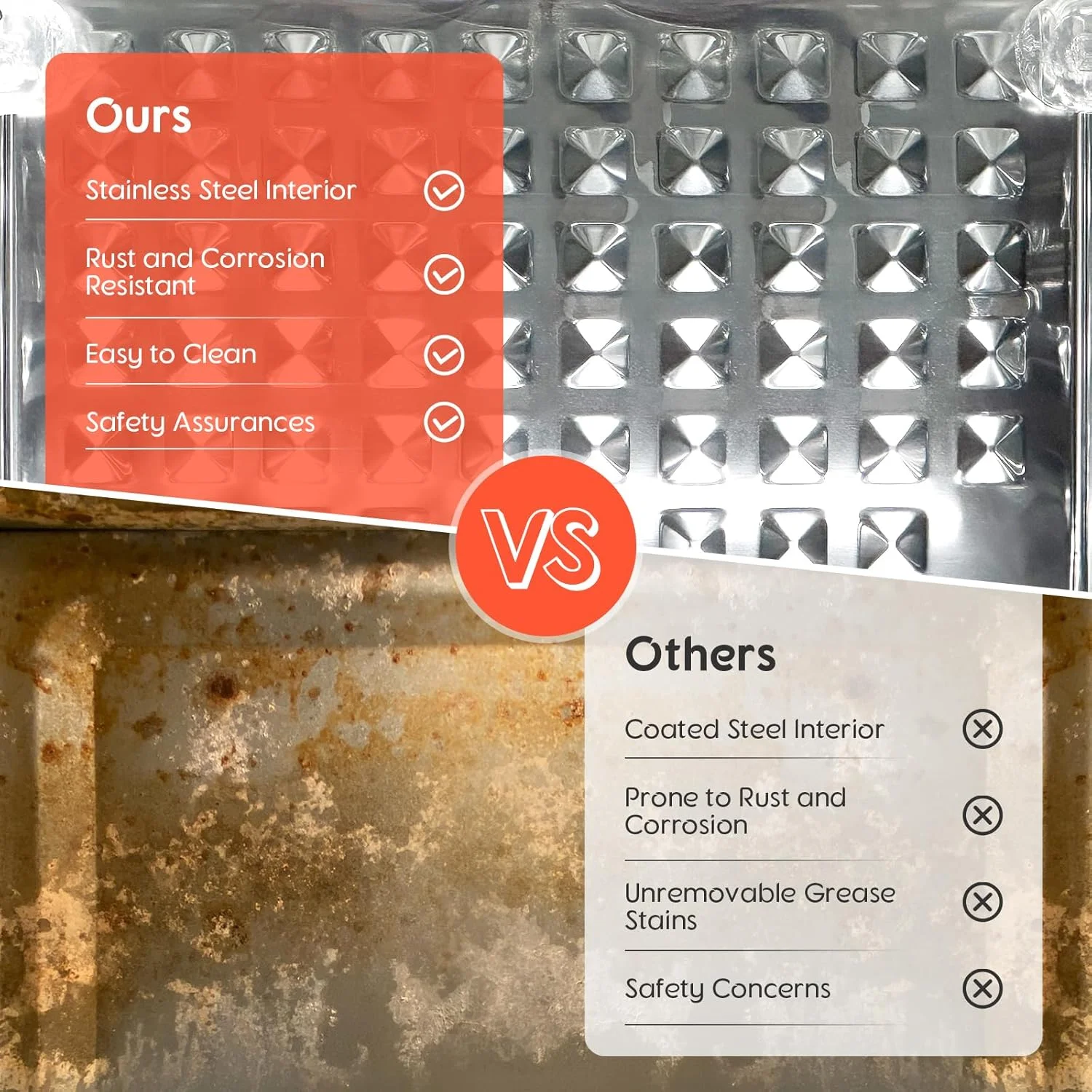 سرخ کن هوا دوگانه 24Qt با جوجه گردان، فر بزرگ دوگانه سرخ کن هوا مینی فر دیجیتال 1800W 10 در 1 سرخ کن هوا روی میز اجاق گاز ترکیبی، داخلی استیل ضد زنگ، گرمایش یکنواخت 360 درجه