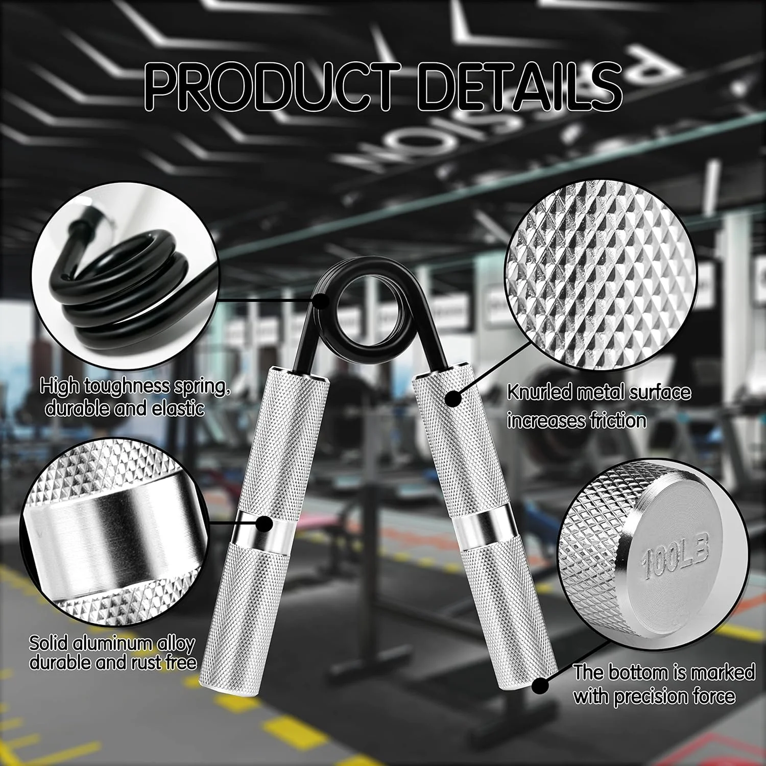 ست تقویت کننده مچ دست، تقویت کننده سنگین مچ دست، تقویت کننده انگشت مچ دست، کیت تمرین مچ و ساعد فلزی