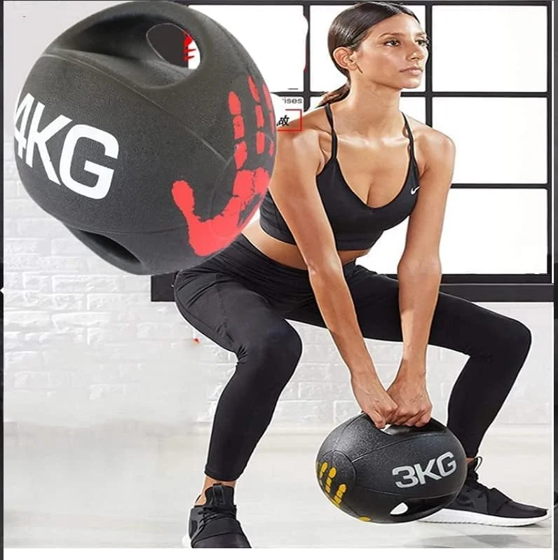 توپ های طبی دسته دار دوبل ULTIMAX، توپ های تمرینی چابکی و تعادل برای تناسب اندام آقایان و بانوان، توپ طبی تمرین قدرتی با دسته دوتایی (4) توپ های طبی دسته دار دوبل ULTIMAX، توپ های تمرینی چابکی و تعادل برای تناسب اندام آقایان و بانوان، توپ طبی تمرین قدرتی با دسته دوتایی (4)