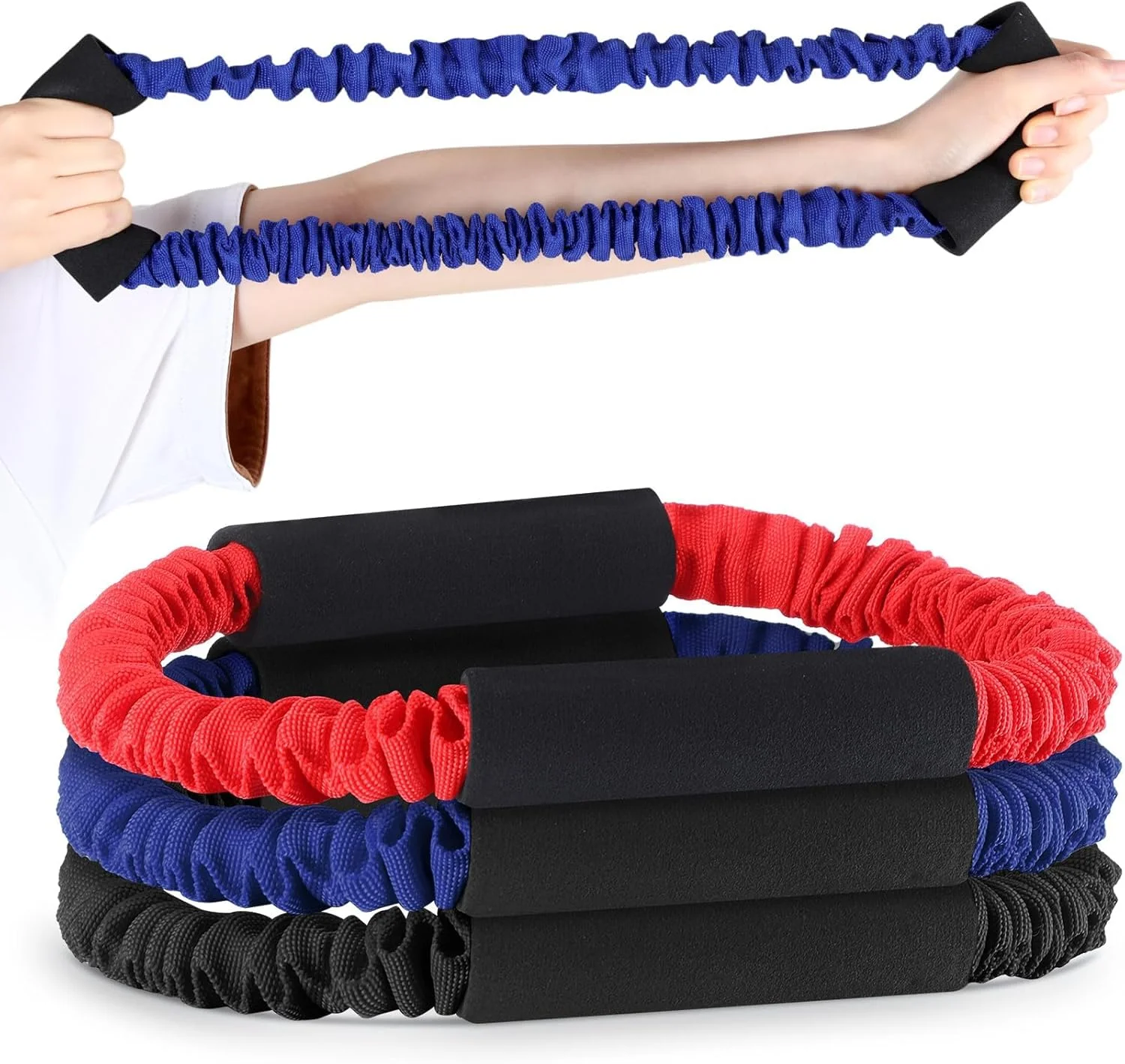 مجموعه 3 عددی تقویت کننده کمان تیراندازی TERRIFI، نوارهای کششی لاستیکی برای تمرین تیراندازی، لوازم جانبی ضروری برای تمرین کمان