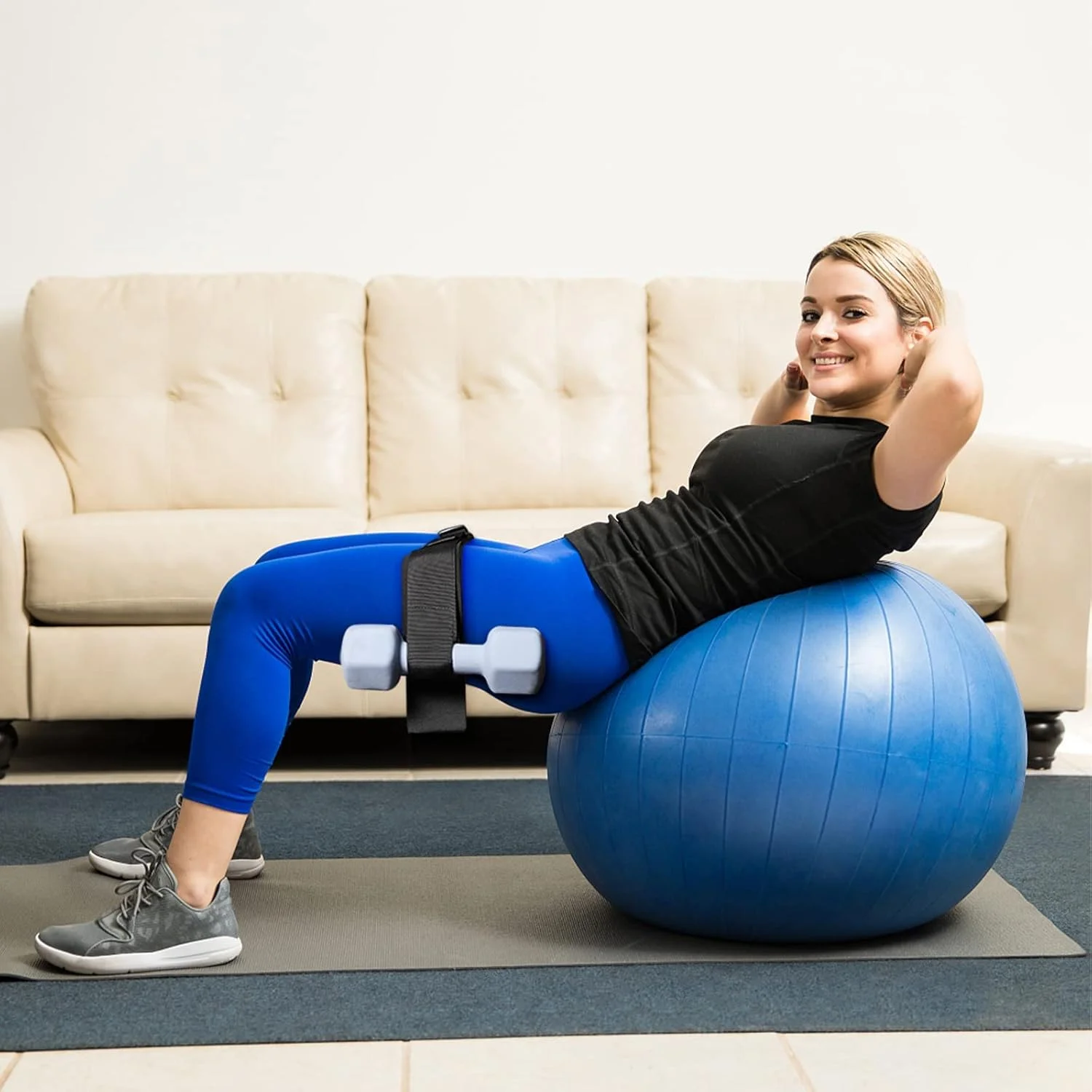 کمربند هیپ تراست ورزشی SYOSI، کمربند باسن برای استفاده در هیپ تراست با دمبل، کتل بل، صفحات، کمربند هیپ تراست ورزشی با پد ضد لغزش برای باشگاه، خانه و تمرینات