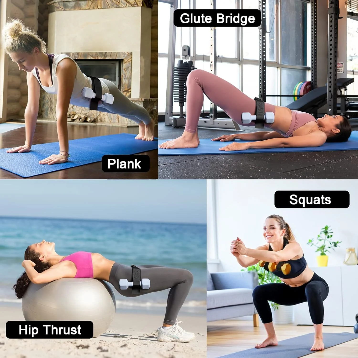 کمربند هیپ تراست ورزشی SYOSI، کمربند باسن برای استفاده در هیپ تراست با دمبل، کتل بل، صفحات، کمربند هیپ تراست ورزشی با پد ضد لغزش برای باشگاه، خانه و تمرینات