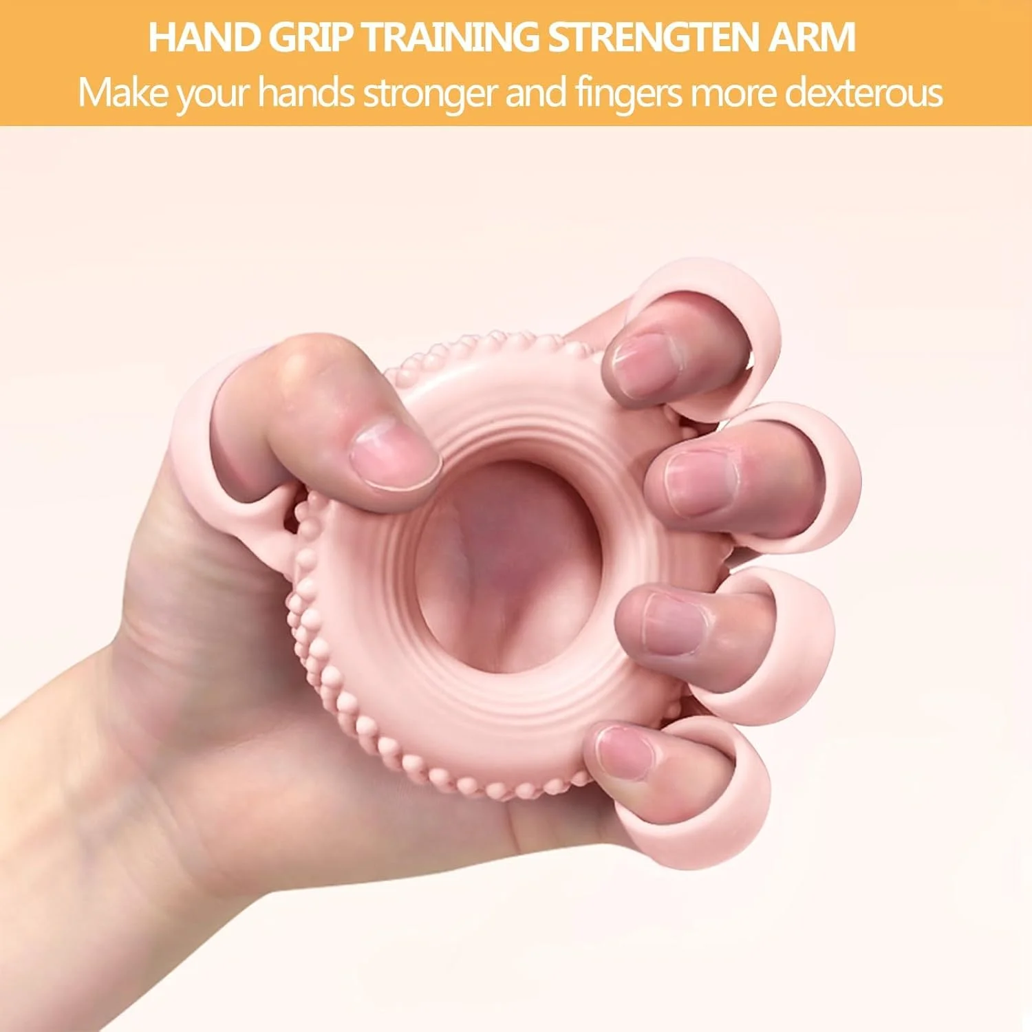 تقویت کننده عضلات دست، تمرین انگشتان، تقویت کننده قدرت مچ، تمرین عضلات ساعد، کشش انگشتان، انگشت ماشه ای، انگشت چکشی، تسکین و بهبود، صورتی