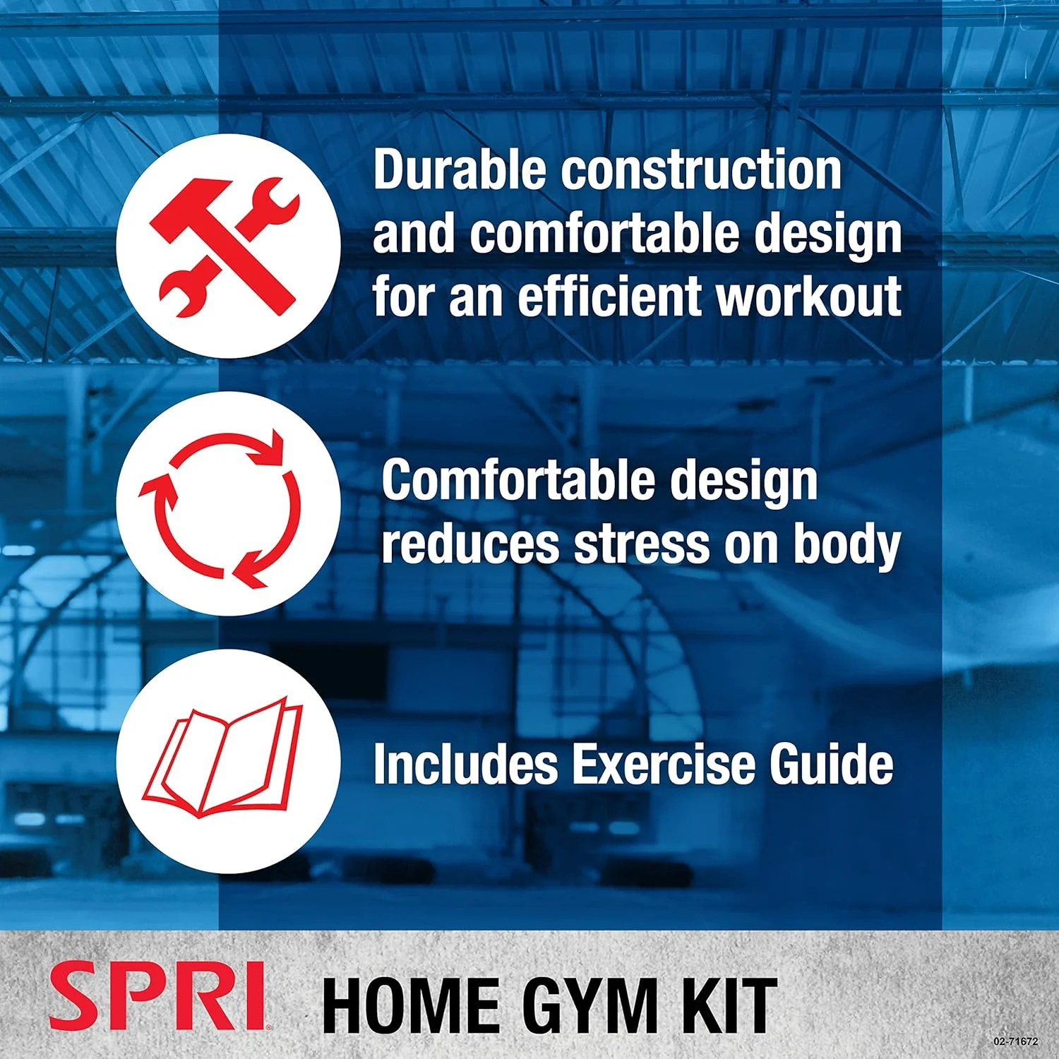 کیت باشگاه خانگی اس پی آر آی شامل طناب، میله، کش و چرخ شکم