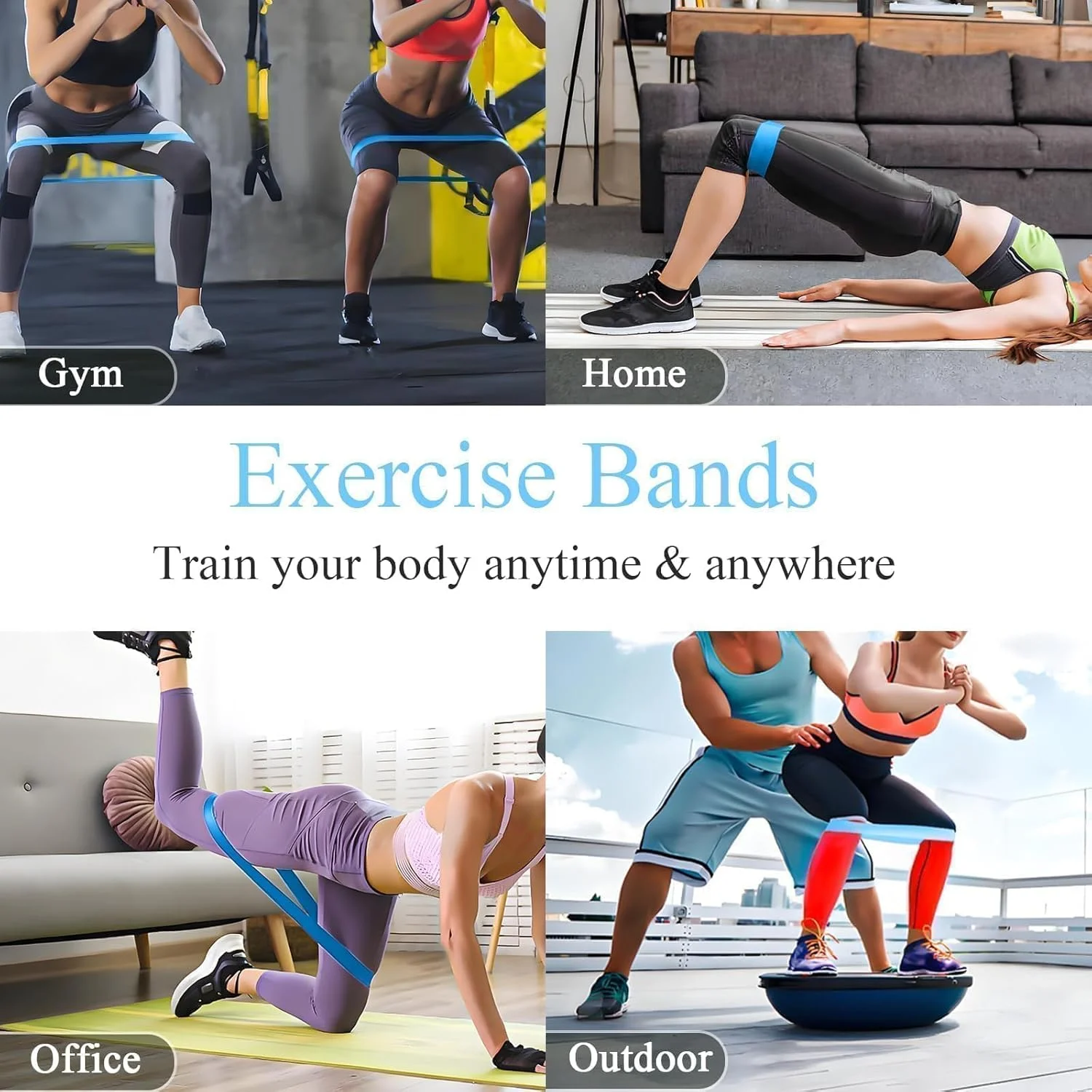 ست کش های مقاومتی برای تمرینات ورزشی، کش های ورزشی بادوام و ضد لغزش با سطوح مقاومتی مختلف برای باشگاه خانگی، تمرینات قدرتی، یوگا، پیلاتس، کشش و فیزیوتراپی