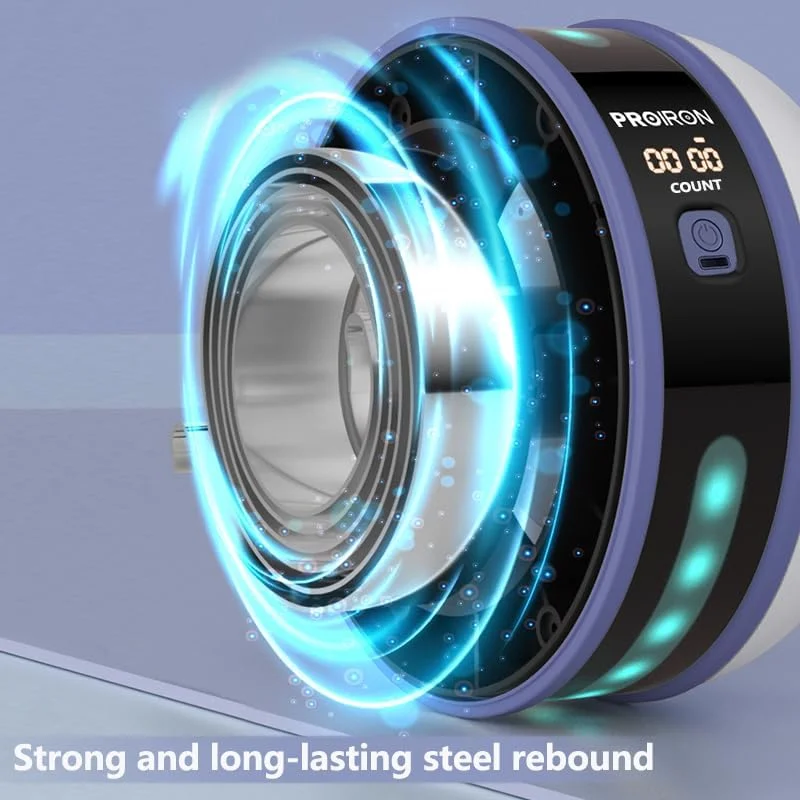 غلتک شکم PROIRON با بازگشت خودکار، چرخ شکم بی صدا و هوشمند دیجیتال با پد زانو برای باشگاه خانگی، تجهیزات تمرین شکم