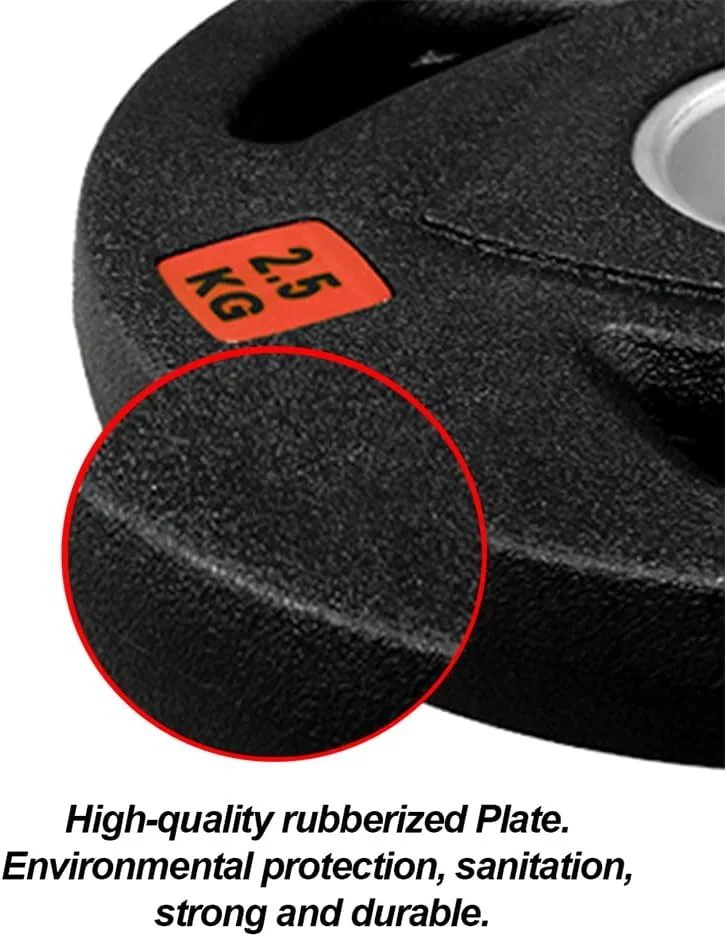 صفحه وزنه المپیکی لاستیکی سه گریپ مشکی پروسپرتز 1441، صفحه وزنه چدنی با کیفیت عالی برای تمرینات قدرتی