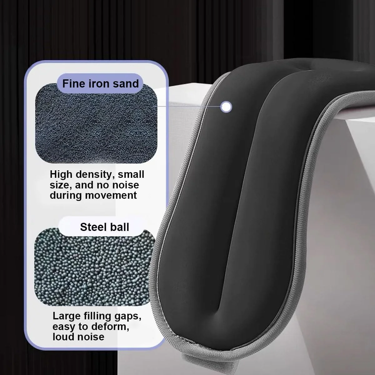 کیسه شن پر شده از شن آهن، وزنه های مچ دست و مچ پا قابل تنظیم برای رقص، یوگا، کیسه شن وزنه دار برای زنان و مردان، ست 2 عددی مشکی (وزن هر کدام 1.5 کیلوگرم)