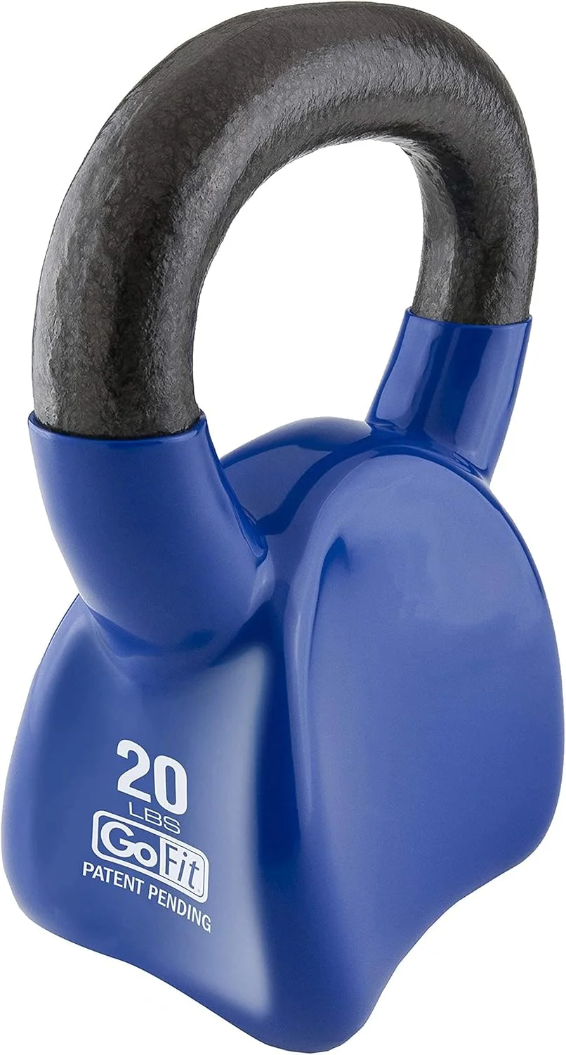 دمبل کتل بل روکش وینیل ممتاز GoFit به همراه DVD آموزشی