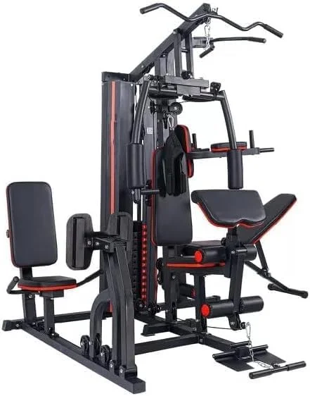 دستگاه بدنسازی چند منظوره پروکسیما هلث اند فیتنس | سیستم تمرینی کامل با وزنه 72 کیلوگرمی، کیسه بوکس، ایستگاه بارفیکس و نیمکت قابل تنظیم | ساختار فولادی سنگین و پوشش پودری