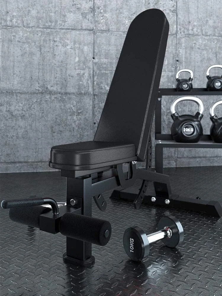 نیمکت بدنسازی چند منظوره قابل تنظیم و مقاوم - حالت های تخت/شیب دار/سرازیری - ظرفیت 180 کیلوگرم