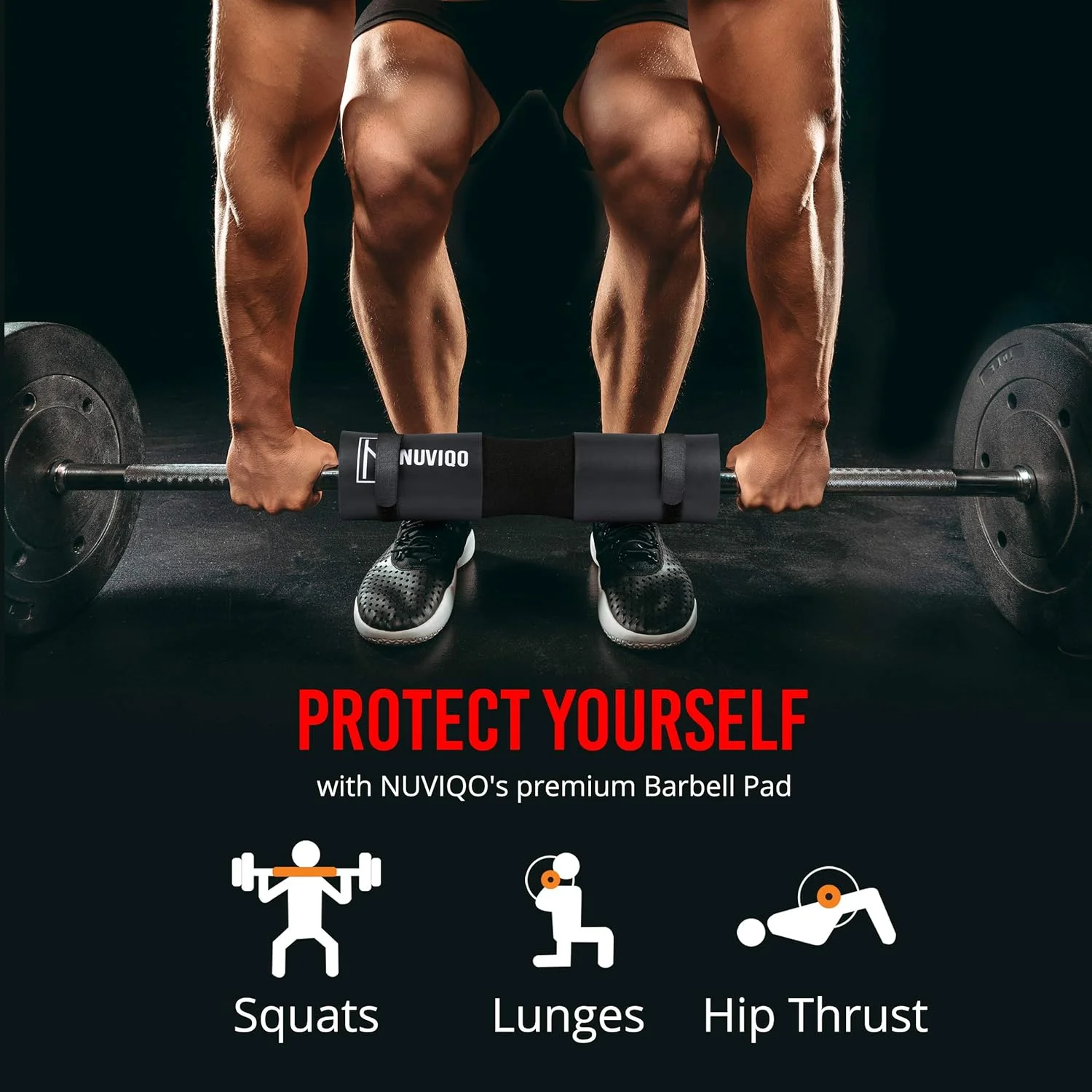 پد هالتر برای اسکات و لانگز - پد هیپ تراست برای هالترهای استاندارد و المپیک - فراهم کننده بالشتک برای گردن و شانه ها در حین تمرین