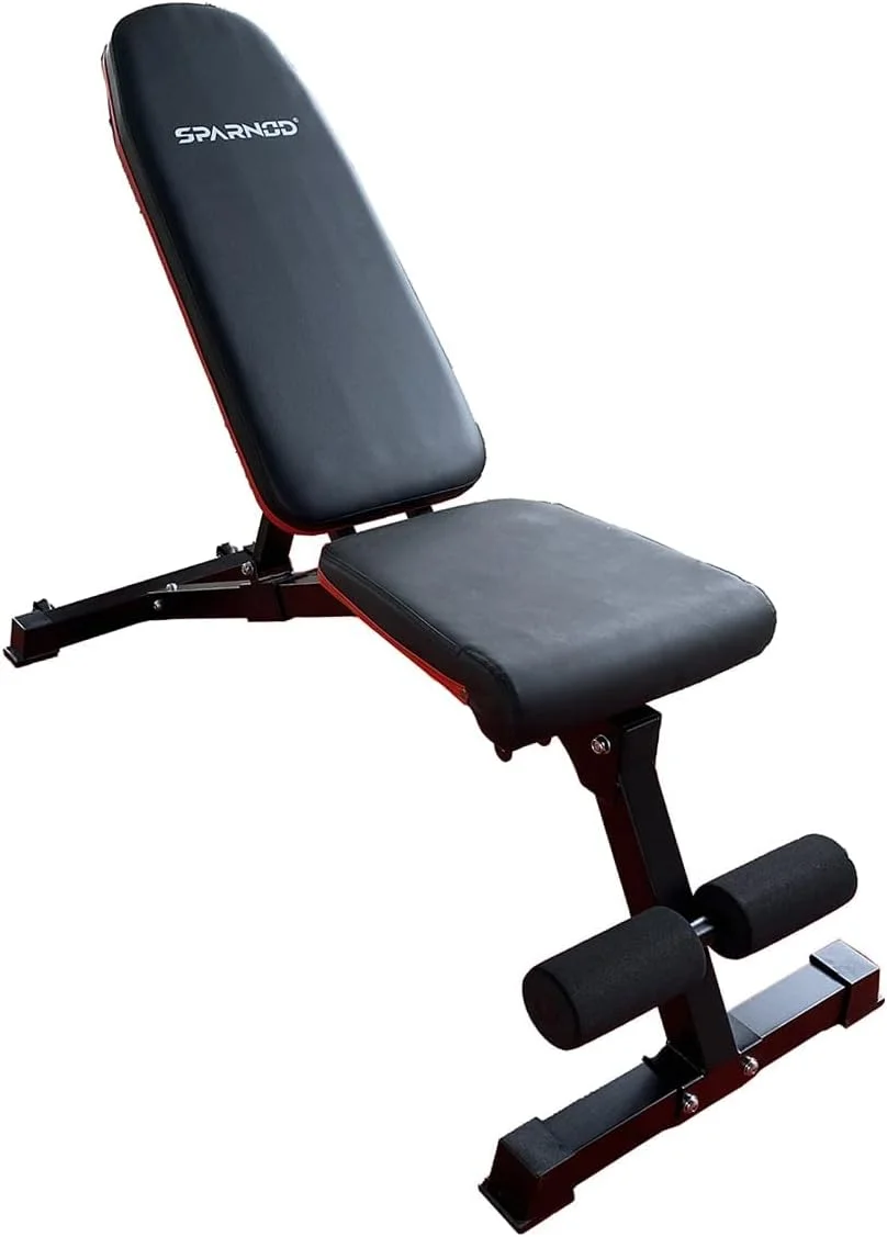 نیمکت وزنه برداری چند منظوره قابل تنظیم اسپارنود فیتنس مدل Swb-60، مناسب برای تمرینات قدرتی و کل بدن در خانه و باشگاه، حداکثر ظرفیت بار - 300 کیلوگرم