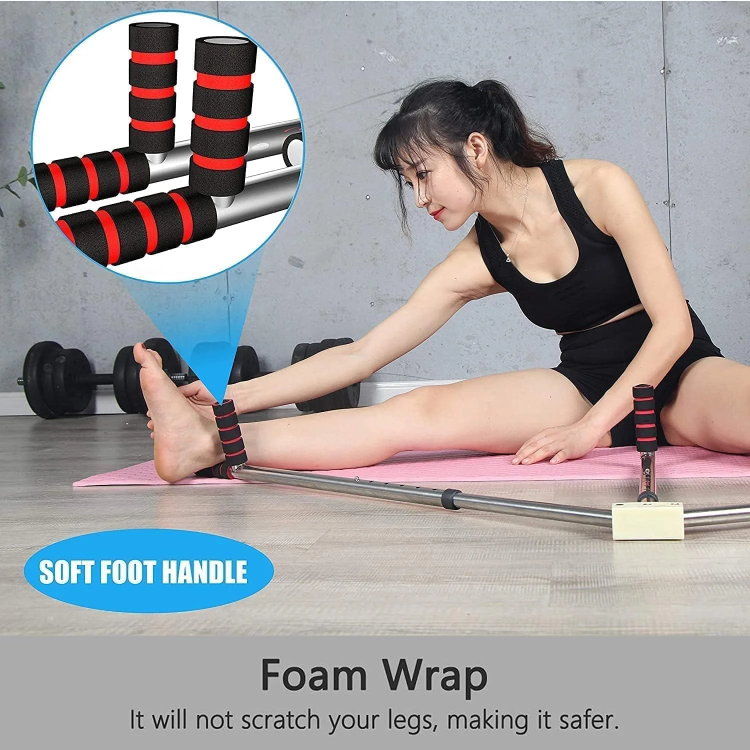 دستگاه کشش پا قابل تنظیم سنگین، دستگاه باز کننده پا برای انعطاف پذیری کشش پا مناسب باله، یوگا، رقص، هنرهای رزمی، تناسب اندام