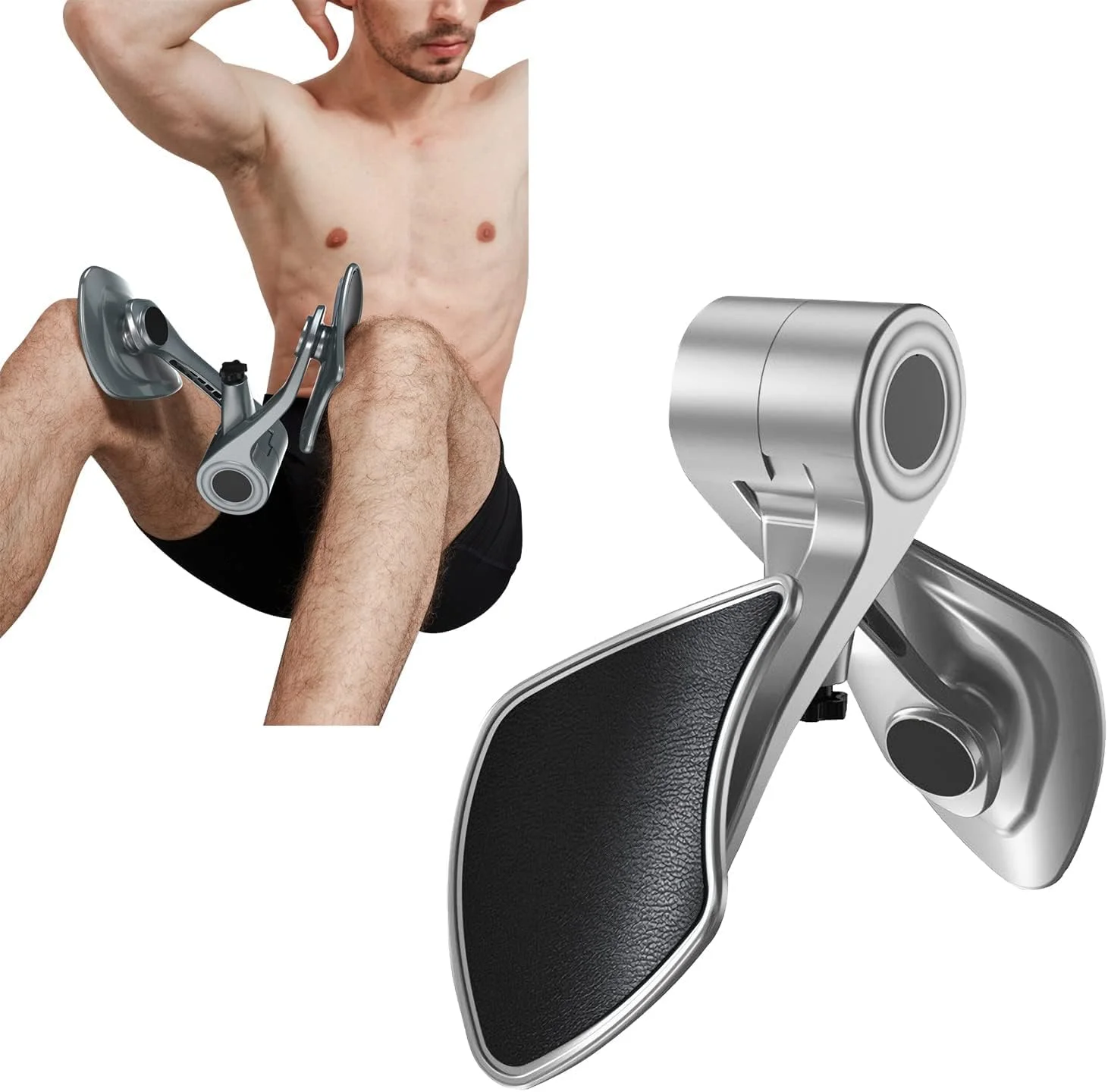 تقویت کننده ران NALACAL، تجهیزات تمرین ران داخلی با قابلیت تنظیم قدرت، محصولات ورزشی برای زنان، تمرین دهنده عضلات کف لگن، مشکی