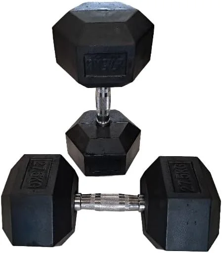 جفت دمبل شش ضلعی برای تمرینات خانگی و باشگاهی با دسته فولادی آجدار