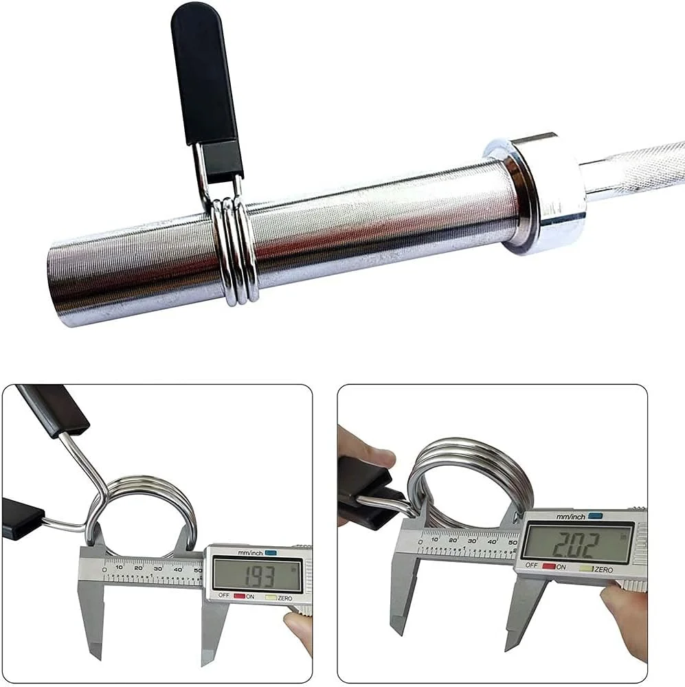 ست گیره فنری میله هالتر و دمبل ۲ اینچی KASTWAVE (دو عددی) - بست های محکم برای تمرینات ورزشی و تجهیزات وزنه برداری