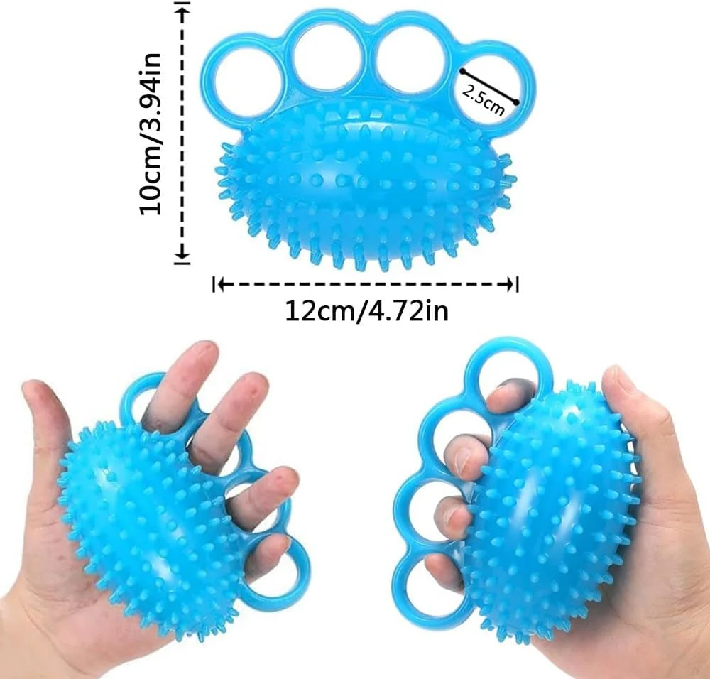 توپ تقویت مچ دست، تمرین دهنده 4 انگشتی، تقویت کننده عضلات و دست، توپ فشاری و توپ ضد استرس برای بزرگسالان