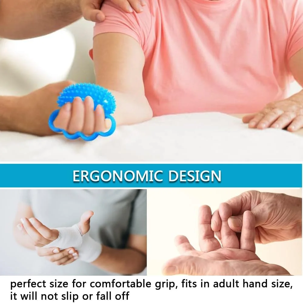 توپ تقویت مچ دست، تمرین دهنده 4 انگشتی، تقویت کننده عضلات و دست، توپ فشاری و توپ ضد استرس برای بزرگسالان
