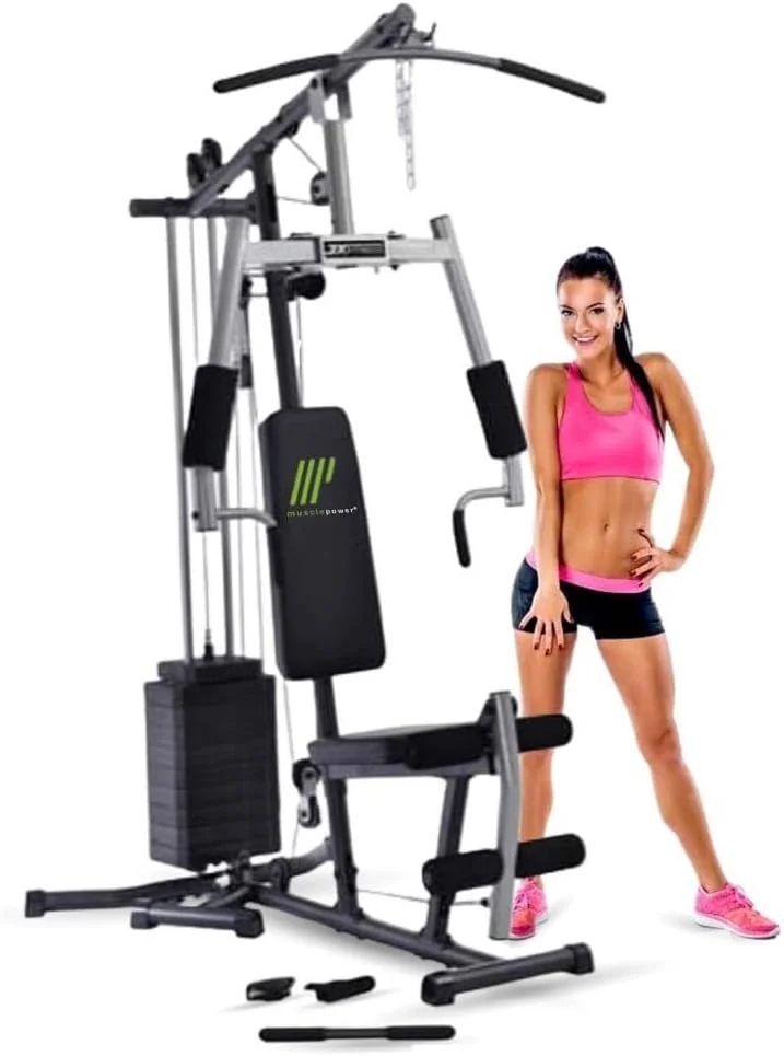 دستگاه بدنسازی چند منظوره خانگی JX FITNESS مدل JX-187F با قابلیت تمرین پا و جلو بازو / دارای وزنه 44 کیلوگرمی