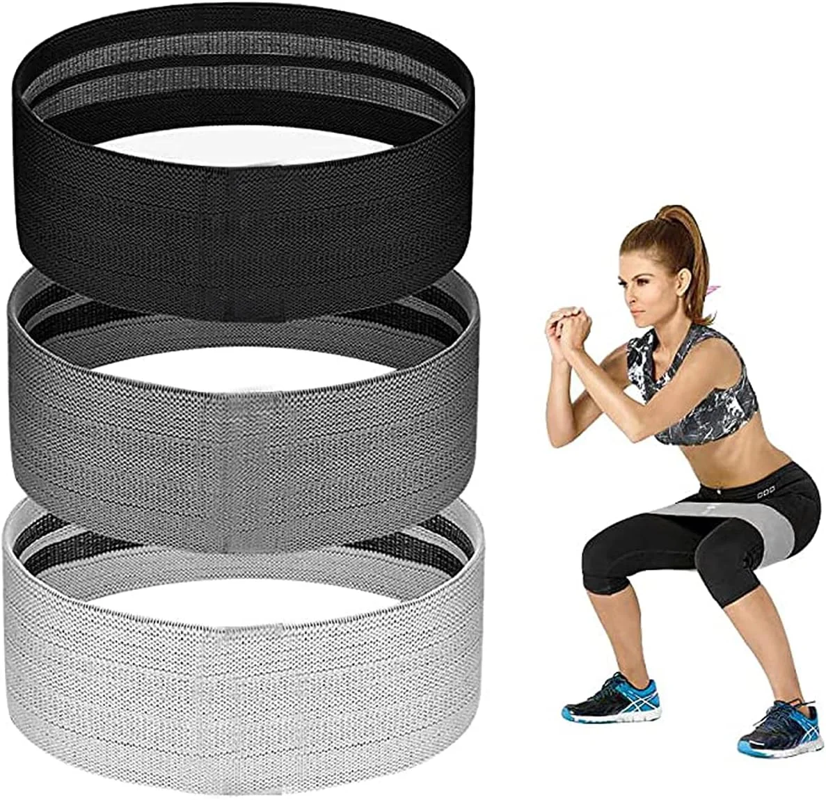 ست کش مقاومتی DELFINO، کش های ورزشی، کش باسن، کش های باسن، کش های پارچه ای مقاومتی، کش های کششی، کش های الاستیک ضد لغزش ست کش مقاومتی DELFINO، کش های ورزشی، کش باسن، کش های باسن، کش های پارچه ای مقاومتی، کش های کششی، کش های الاستیک ضد لغزش