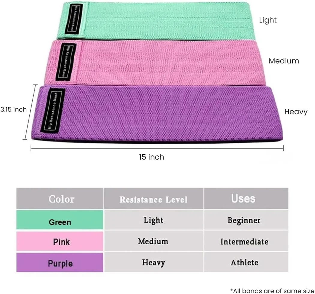 ست کش تمرینی مقاومتی پارچه ای BRANDSFINITY شامل 3 کش ورزشی 15 اینچی در سطوح مقاومتی سبک، متوسط و سنگین، مناسب برای باشگاه، یوگا و تناسب اندام، 1 ست (3 عدد) ست کش تمرینی مقاومتی پارچه ای BRANDSFINITY شامل 3 کش ورزشی 15 اینچی در سطوح مقاومتی سبک، متوسط و سنگین، مناسب برای باشگاه، یوگا و تناسب اندام، 1 ست (3 عدد)