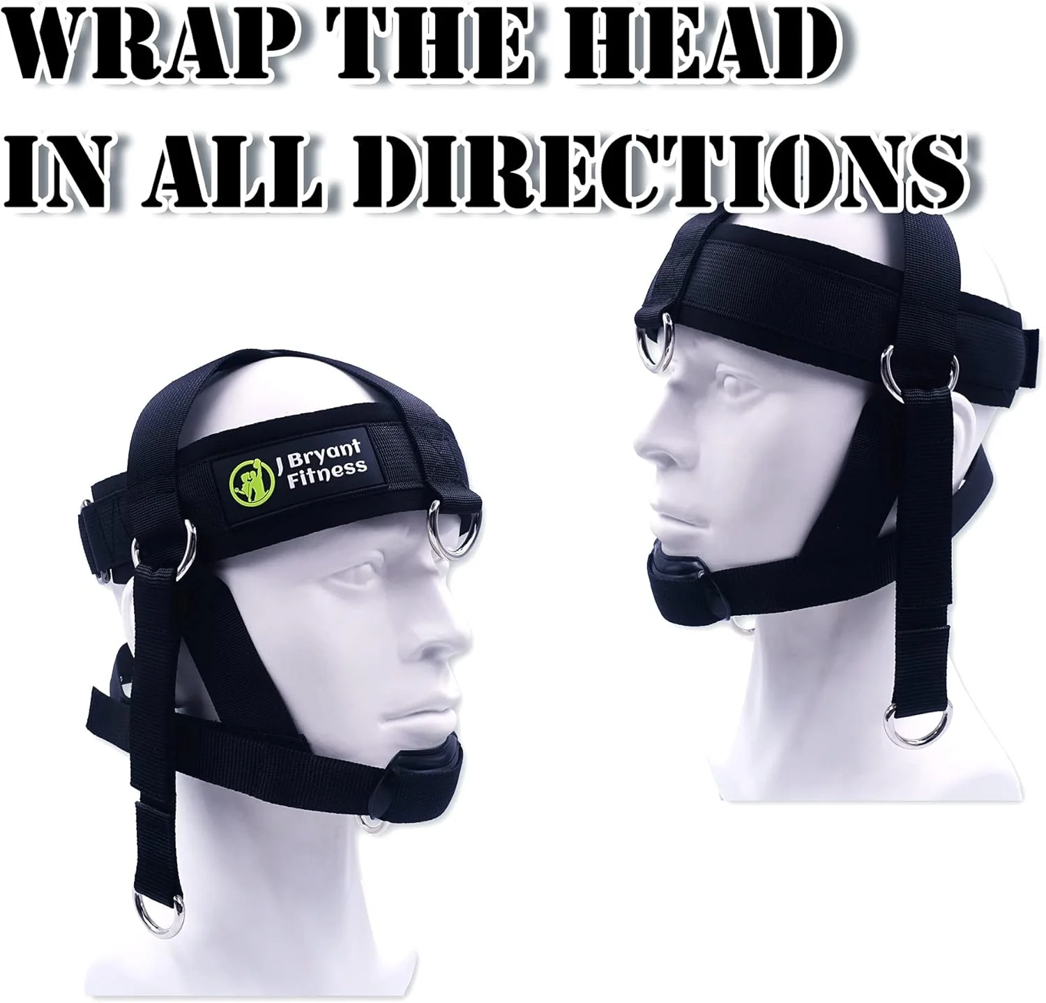 هارنس گردن جی برایانت با زنجیر و بند قابل تنظیم، تجهیزات تمرین گردن