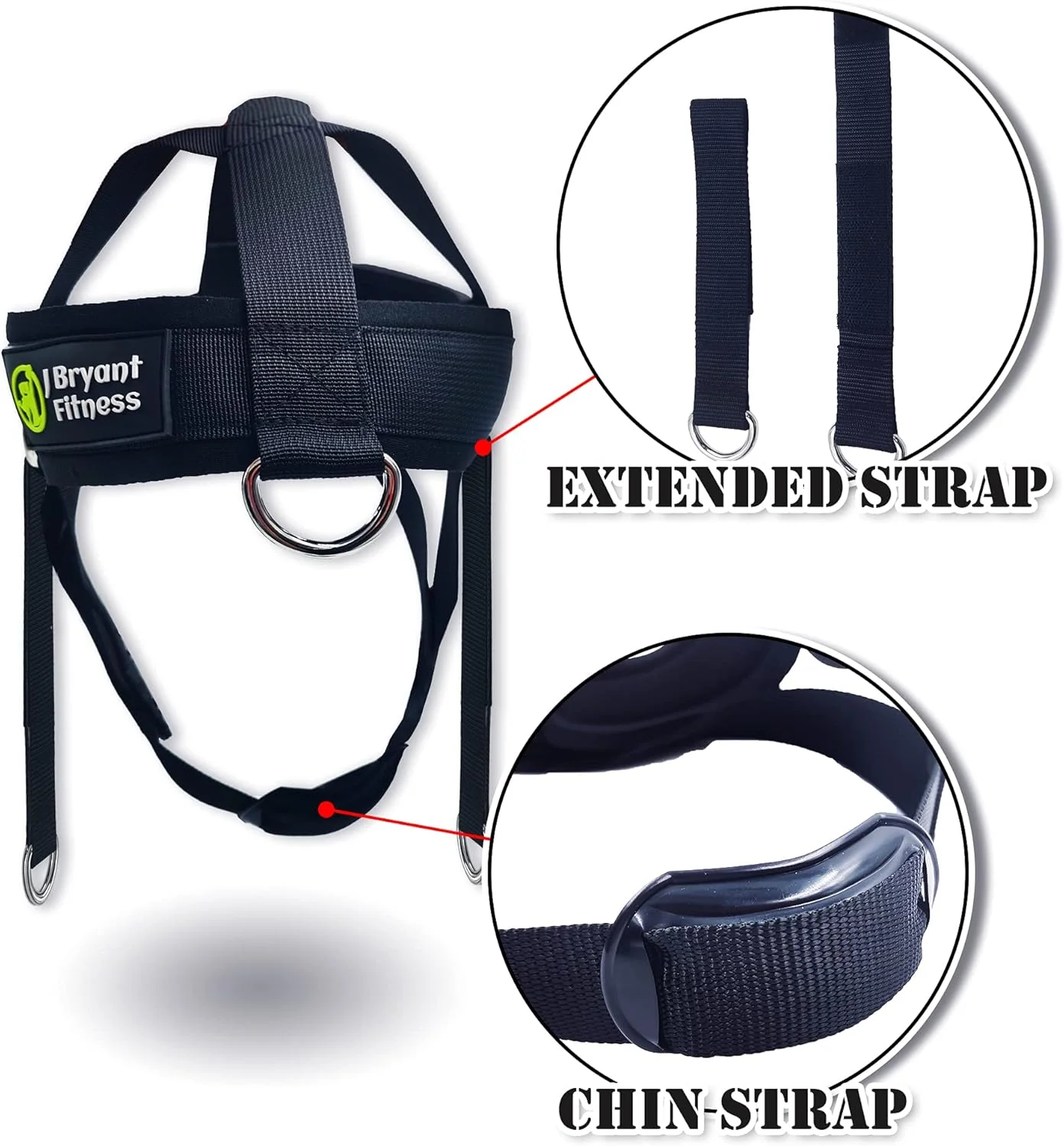 هارنس گردن جی برایانت با زنجیر و بند قابل تنظیم، تجهیزات تمرین گردن