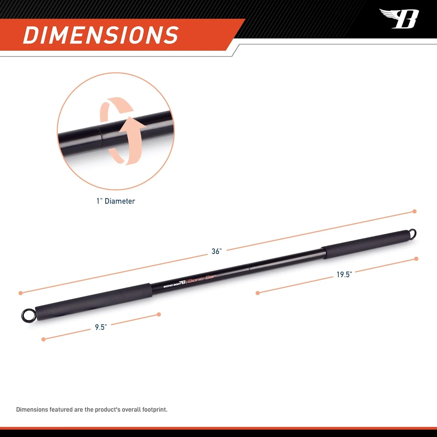 میله تمرین بادی بایونیک برای تمرینات قدرتی، بدنسازی خانگی و تمرینات کاردیو