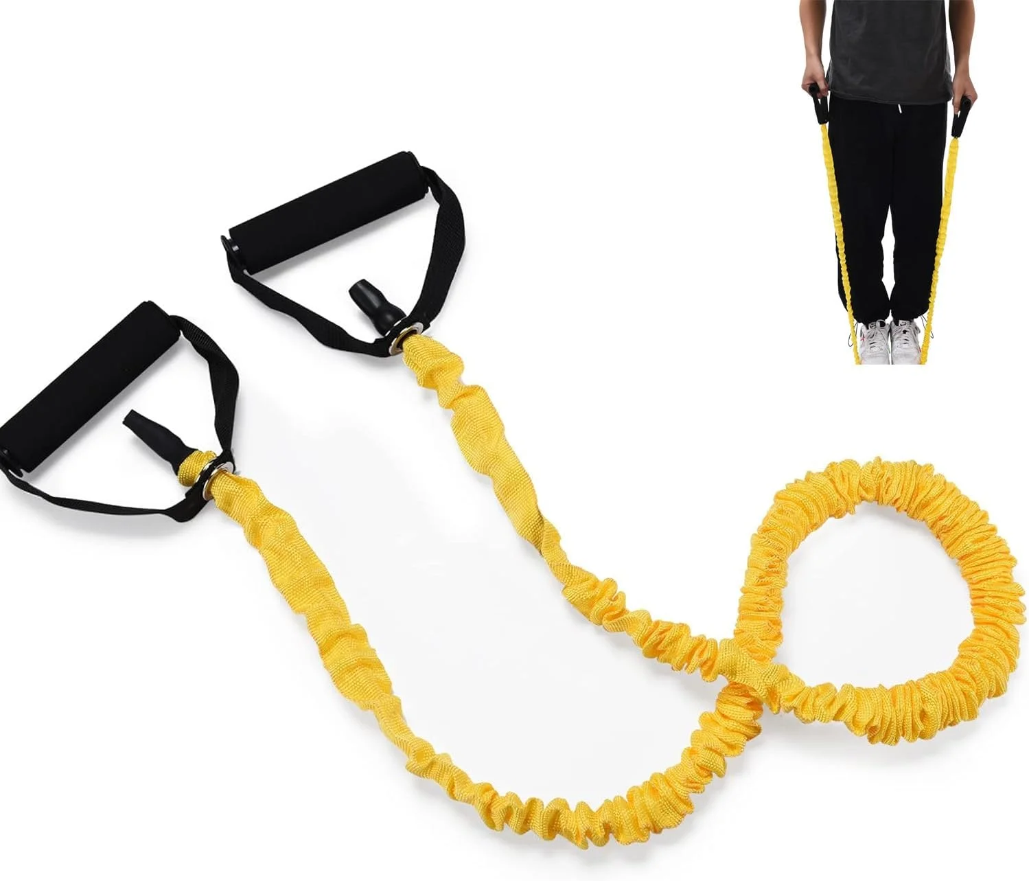 کش مقاومتی ورزشی آزون با دسته، تمرینات مقاومتی باشگاهی در خانه، طناب کششی برای شکم، کمر، بازو، شانه برای مردان و زنان، تقویت کننده عضلات عالی