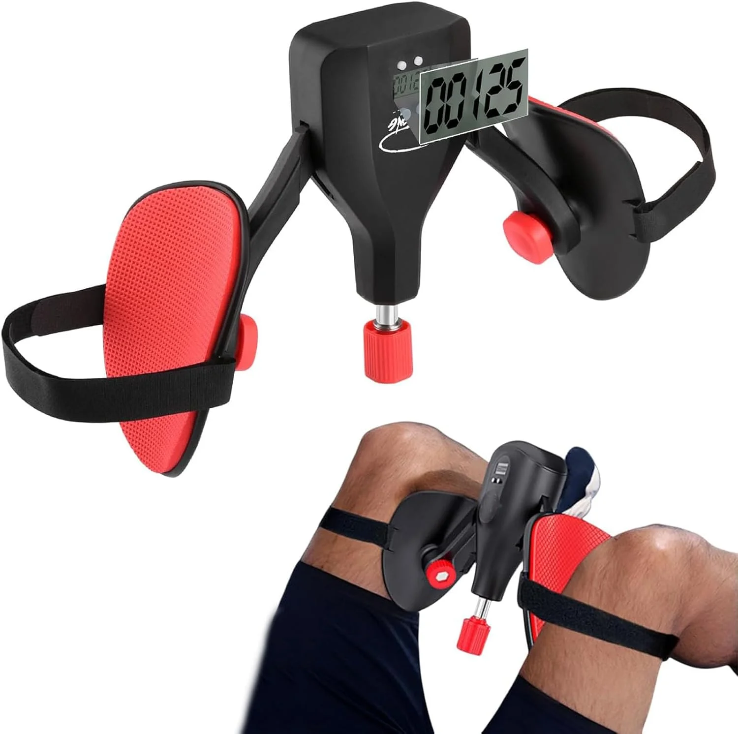 دستگاه تمرین ران قابل تنظیم 50 کیلوگرمی، تجهیزات ورزشی پا و قسمت داخلی ران با شمارنده، تمرین دهنده و مربی زمینی، مربی برای تمرینات خانگی