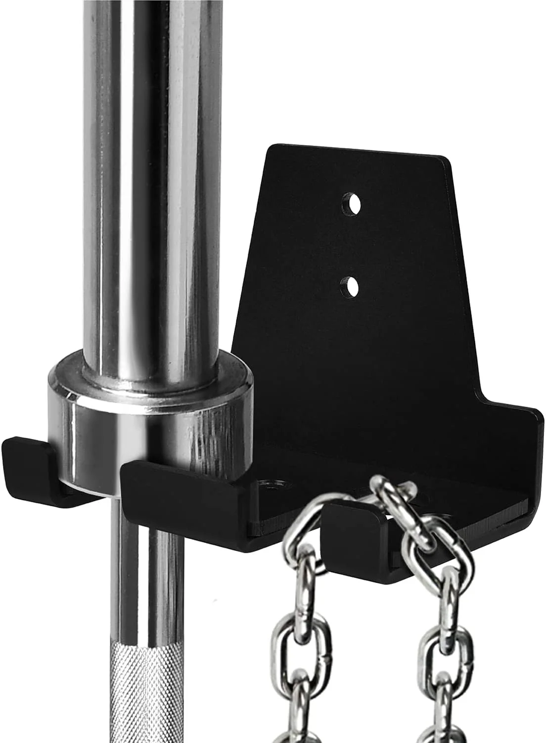 نگهدارنده میله هالتر المپیک عمودی نصب شده روی دیوار Yes4All، قفسه نگهداری میله هالتر، آویز میله هالتر برای تجهیزات تناسب اندام خانگی