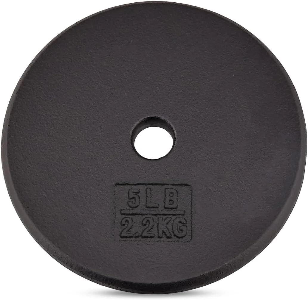 صفحات وزنه چدنی استاندارد 1 اینچی Yes4All در وزن های 5، 7.5، 10، 15، 20، 25 پوند (تکی و جفتی)