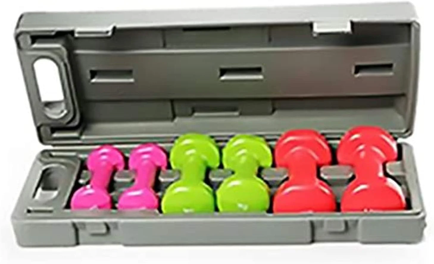 ست دمبل روکش دار E world unbox happiness وزن 6 کیلوگرم [0.5 کیلوگرم، 1 کیلوگرم، 1.5 کیلوگرم]