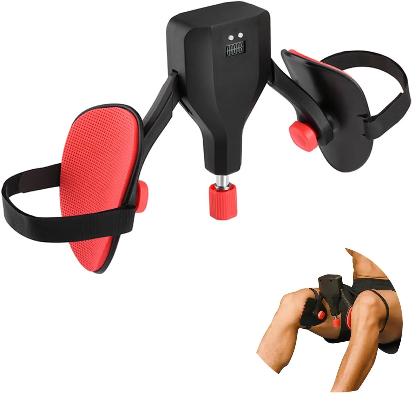 تقویت کننده ران با حداکثر مقاومت 35 کیلوگرم - تجهیزات تمرین قابل تنظیم پا و قسمت داخلی ران، فرم دهنده، تقویت کننده کف لگن، لاغر کننده بازو